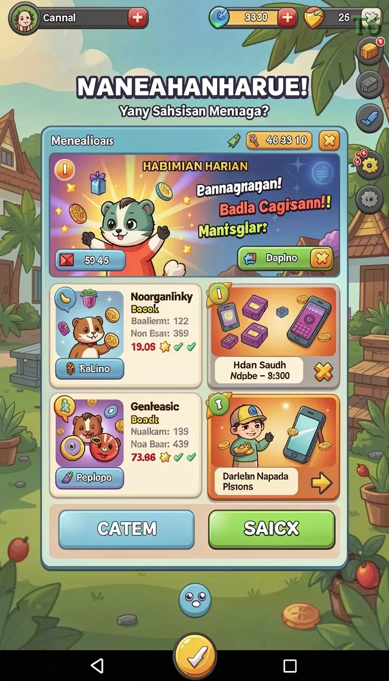 Cuplikan layar SESETOTO — aktivitas