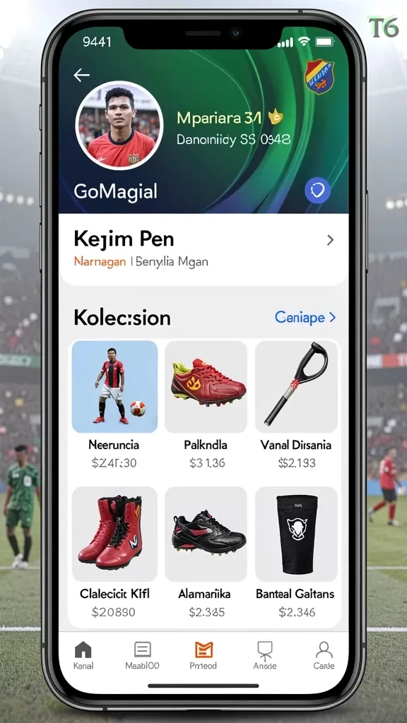 Cuplikan layar NEXGID — menu navigasi
